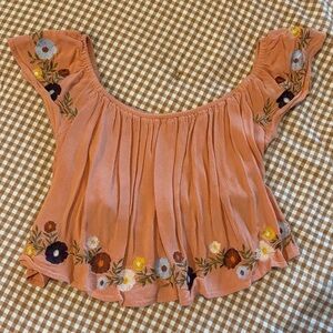 Forever 21 Embroidered Top